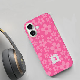 Funda iPhone 16 Potencia de flor rosa