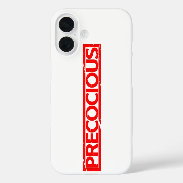 Funda iPhone 16 Precociosa Estampilla (Reverso )