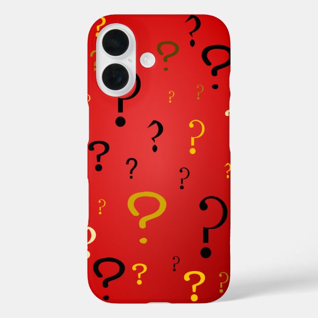 Funda iPhone 16 Preguntas misteriosas (Reverso )