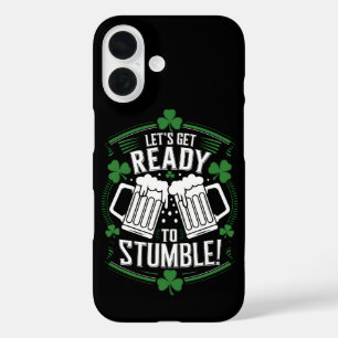 Funda iPhone 16 Prepárense para Tropezar Divertido Día de San Patr