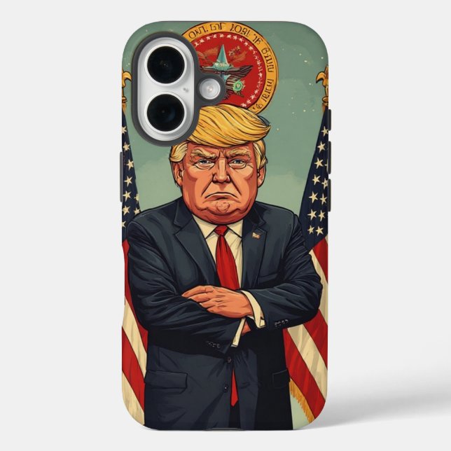 Funda iPhone 16 President Trump  (Reverso )