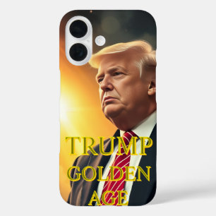 FUNDA iPhone 16 PRESIDENTE DONALD TRUMP EDAD DE ORO