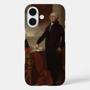 Funda iPhone 16 Presidente estadounidense George Washington Lansdo
