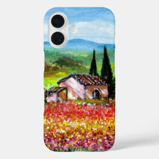 Funda iPhone 16 PRIMAVERA EN EL PAISAJE DE TOSCANA Coloridos Campo