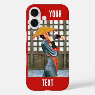 Funda iPhone 16 Princesa Guerrera Mística Estilo Fantasía Oriental
