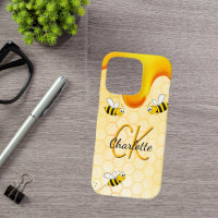Abejas de burbujas panes de miel monograma de gote