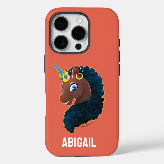 Funda iPhone 16 Pro Afro Unicornio | Magico (Reverso )
