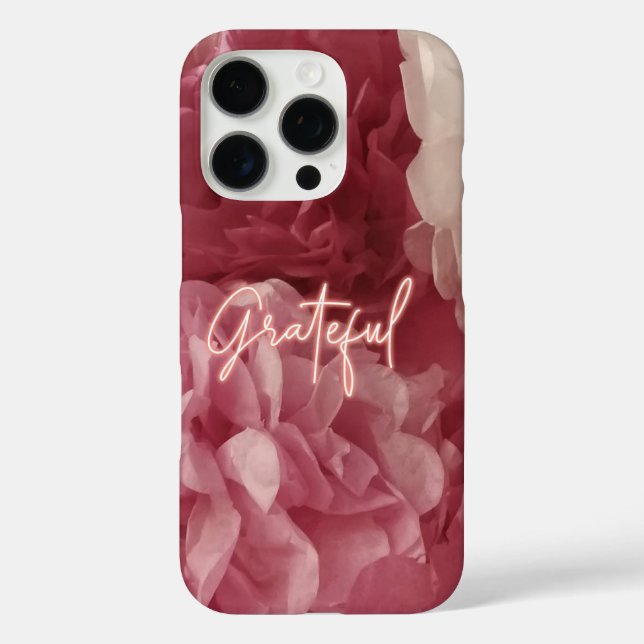 Funda iPhone 16 Pro Agradecimiento (Reverso )