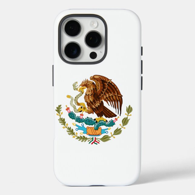 Funda iPhone 16 Pro Águila mexicana moderna (Reverso )