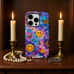Funda iPhone 16 Pro Alegría del Kaleidoscope: Galaxia de sonrisa de ma