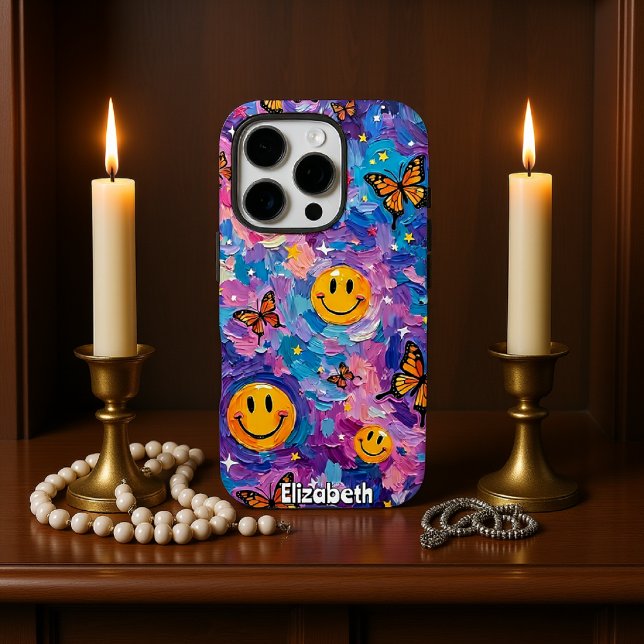 Funda iPhone 16 Pro Alegría del Kaleidoscope: Galaxia de sonrisa de ma (Subido por el creador)