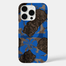 Funda iPhone 16 Pro Ali'i Refugio Hawai Hibiscus Tiki Blue