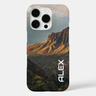 Funda iPhone 16 Pro Alumbramiento del acantilado costero - Dramático p