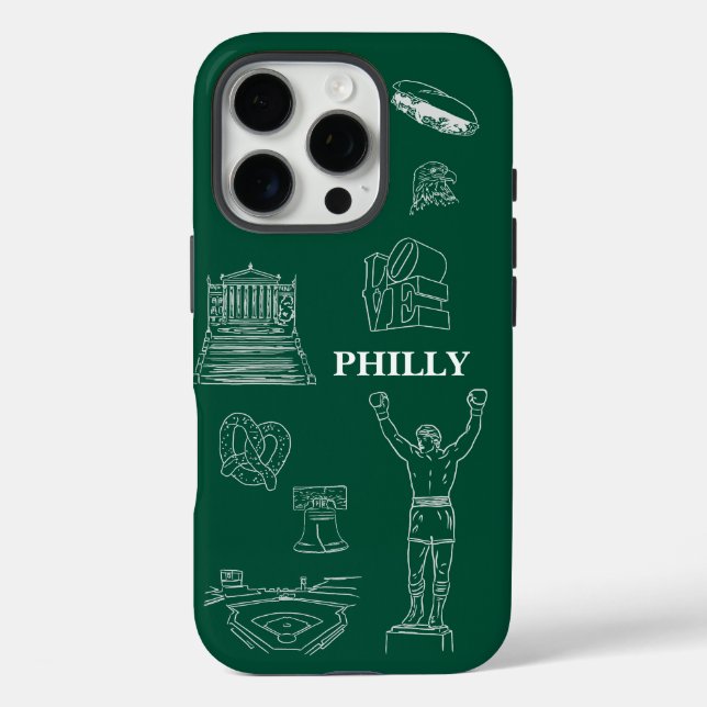 Funda iPhone 16 Pro amante de Filadelfia (Reverso )