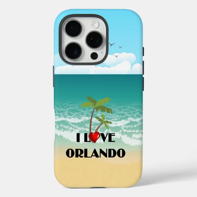 Funda iPhone 16 Pro Amo Orlando, Florida (Reverso )