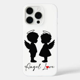 Funda iPhone 16 Pro Amor de Ángel – Diseño de Pareja de Ángeles Adorab