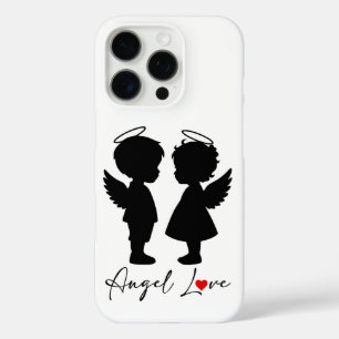 Funda iPhone 16 Pro Amor de Ángel – Diseño de Pareja de Ángeles Adorab
