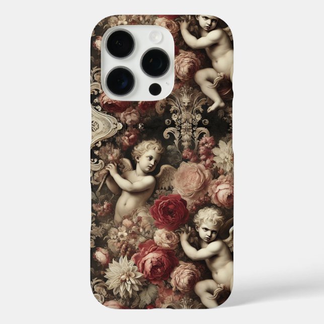 Funda iPhone 16 Pro Ángeles de discordia - Barroco gótico (Reverso )