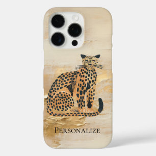 Funda iPhone 16 Pro Animal de Cream Gold Leopard