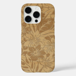 Funda iPhone 16 Pro Anini Beach Faux Wood Maple Hawaiano