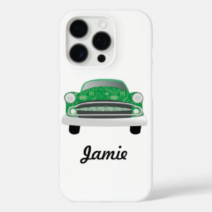 Funda iPhone 16 Pro Aniversario de Green Mean Retro Car Boy