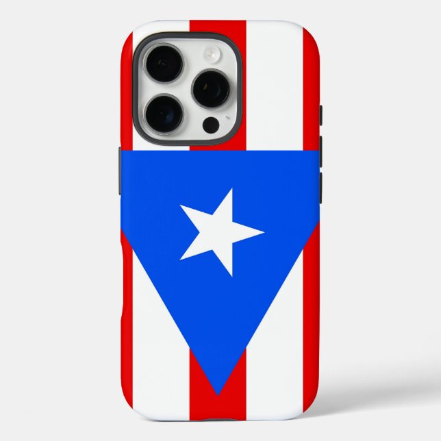 Funda iPhone 16 Pro Apple iPhone 16 Pro Case-Mate, Puerto Rico flag (Reverso )