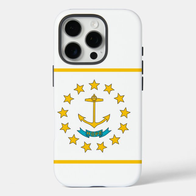 Funda iPhone 16 Pro Apple iPhone 16 Pro Case-Mate, Rhode Island flag (Reverso )
