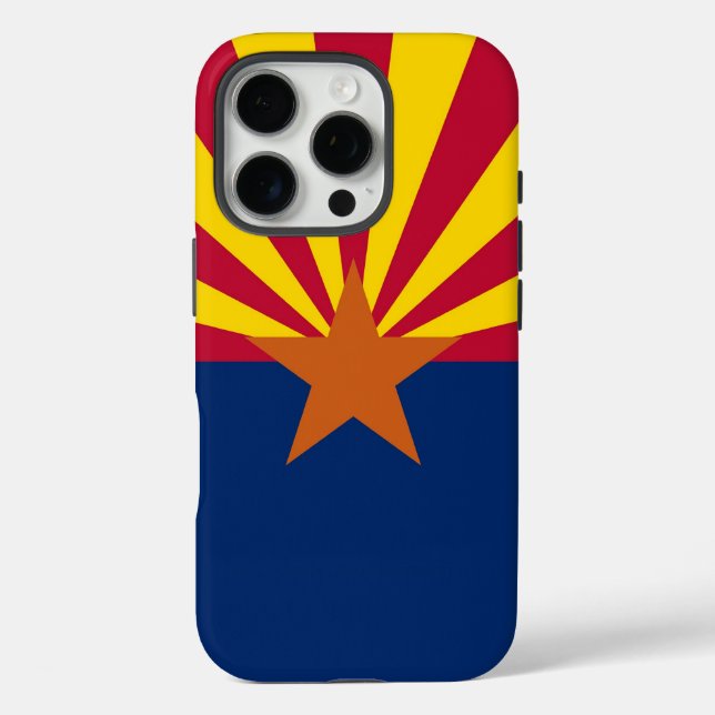 Funda iPhone 16 Pro Apple iPhone 16 Pro Funda-Mate, bandera de Arizona (Reverso )