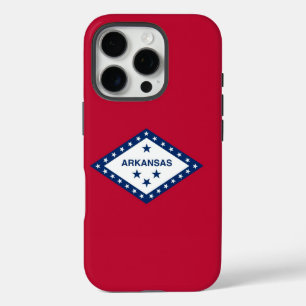 Funda iPhone 16 Pro Apple iPhone 16 Pro Funda-Mate, bandera de Arkansa