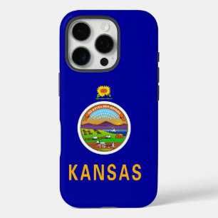Funda iPhone 16 Pro Apple iPhone 16 Pro Funda-Mate, bandera de Kansas