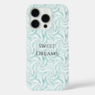 Funda iPhone 16 Pro Aqua Mint White Swirls