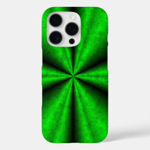 Funda iPhone 16 Pro Arcoiris verde en optik de cuero de piel de elefan