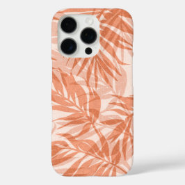 Funda iPhone 16 Pro Areca Palms Peach Hawaiian Tropical Vintage