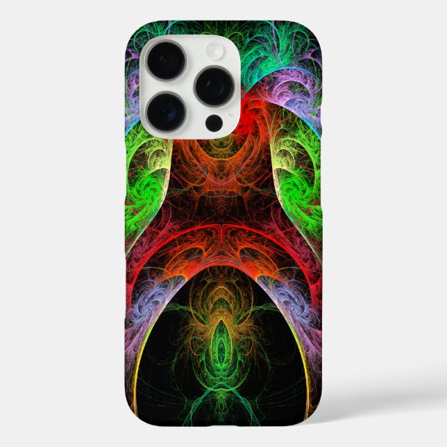 Funda iPhone 16 Pro Arte abstracto carnaval (Reverso )