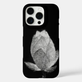 Funda iPhone 16 Pro arte de dibujo estético de la bombilla de flores d