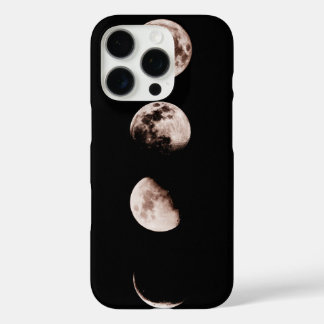 Funda iPhone 16 Pro Arte mural de fases lunares: decoración celestial 