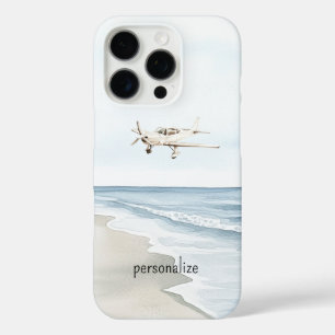 Funda iPhone 16 Pro Aviones blancos azules