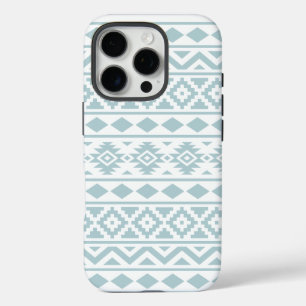 Funda iPhone 16 Pro Aztec Essence Ptn III Huevo de pato azul sobre bla