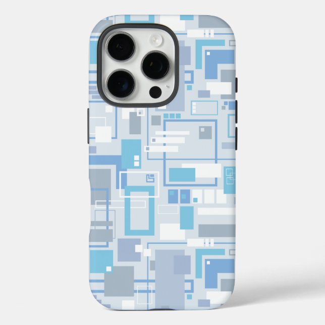 Funda iPhone 16 Pro Azul de Gato Genial (Reverso )