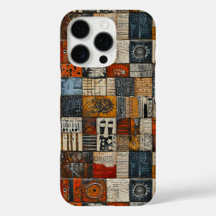 Funda iPhone 16 Pro azulejos de estilo egipcio en una pared