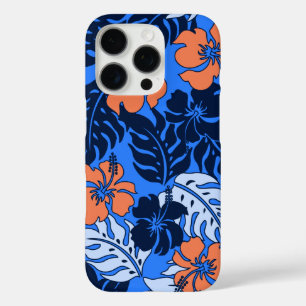 Funda iPhone 16 Pro Bahía de Huakini Hibiscus Royal Blue en Hawái