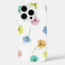 Funda iPhone 16 Pro Bailando Dandelions | Patrón floral acuarela
