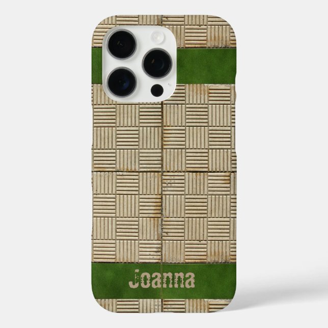 Funda iPhone 16 Pro Baldosas de cerámica Patrón mediterráneo cualquier (Reverso )