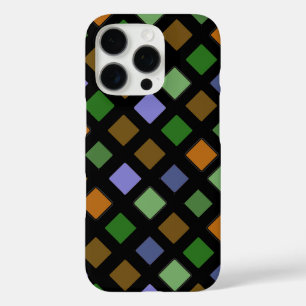 Funda iPhone 16 Pro Baldosas geométricas gráficas diagonales en cualqu
