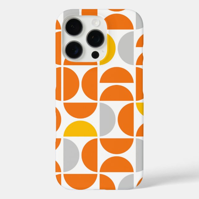 Funda iPhone 16 Pro Baldosas soleadas de mediados del siglo (Reverso )