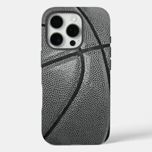 Funda iPhone 16 Pro Baloncesto blanco y negro