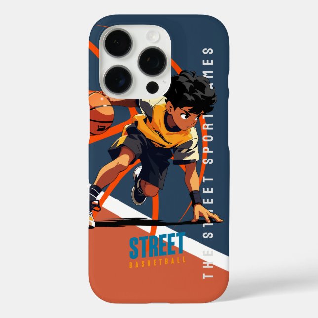 Funda iPhone 16 Pro Baloncesto callejero | (Reverso )
