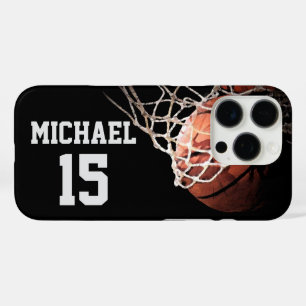Funda iPhone 16 Pro Baloncesto Su Nombre