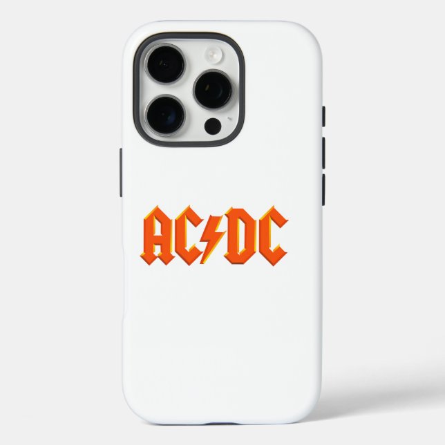 Funda iPhone 16 Pro Banda de música ACDC (Reverso )