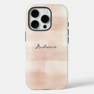 Funda iPhone 16 Pro Bandas de plástico rosado de Rubor